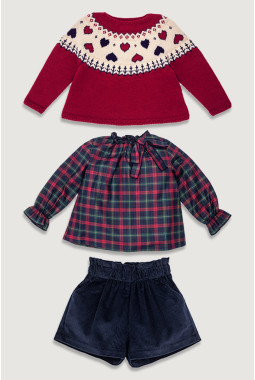 JERSEY GRECA, BLUSA TARTAN...