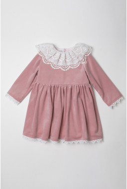 VESTIDO TERCIOPELO ROSA